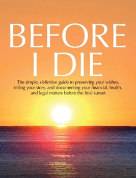 Hardcover Before I Die Book