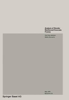 Paperback Analysis of Slender Reinforced Concrete Frames Book