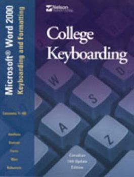 Hardcover COLLEGE KEYBOARDING, LESSONS 1-60 : Fourteenth Canadian Edition Book