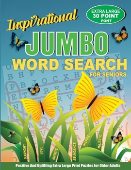 Paperback Inspirational Jumbo Word Search For Seniors Book