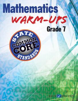 Paperback Mathematics Warm-Ups for Ccss, Grade 7 Book