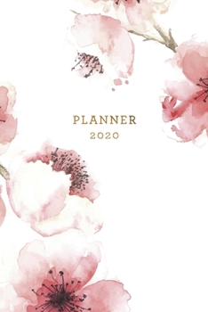 Planner 2020: Weekly Monthly | Cherry Blossom Floral | 6x9 in | 2020 Organizer with Bonus Dotted Grid Pages + Inspirational Quotes + To-Do Lists (Organizers and Diaries)