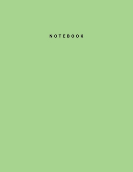 Paperback Notebook: PaleGreen Color - Writing Journal - College Ruled Notebook - Lined Notebook - Diary - Notepad - Large Composition Book