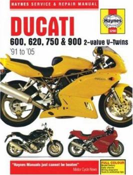 Hardcover Haynes Ducati 600, 620, 750 & 900 2-Valve V-Twins: '91 to '05 Book