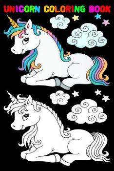 Unicorn Coloring Book: Happy Magical Unicorn Coloring Note Book Journal With Girl And Boy 100 Pages 6x9 Inch