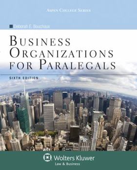 Paperback Business Organizations for Paralegals Book