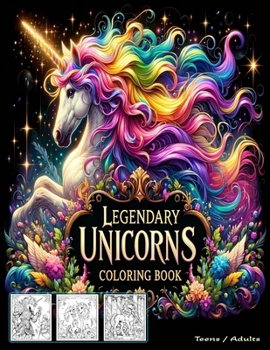 Paperback Legendary Unicorns: Coloring Book