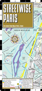 Map Streetwise Paris Map - Laminated City Center Street Map of Paris, France Book