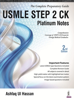 Paperback USMLE Platinum Notes Step 2 Ck: The Complete Preparatory Guide Book