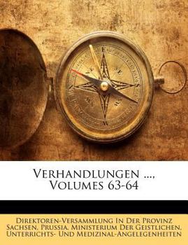Paperback Verhandlungen ..., Volumes 63-64 [German] Book