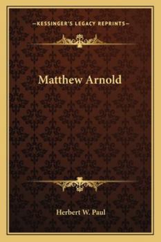 Paperback Matthew Arnold Book