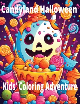 Paperback Candyland Halloween: Kids' Coloring Adventure: Colorful Halloween Candyland for Kids Book