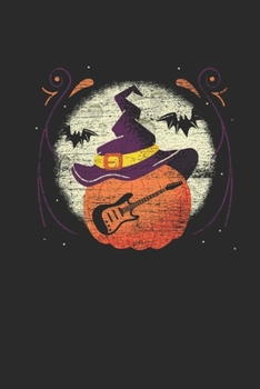 Paperback Halloween Guitar: Dotted Bullet Notebook (6" x 9" - 120 pages) Halloween Themed Notebook for Gift / Daily Activity Journals / Diary Book