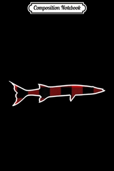 Composition Notebook: Barracuda Red Buffalo Plaid Marine Matching PJ Family Gift  Journal/Notebook Blank Lined Ruled 6x9 100 Pages