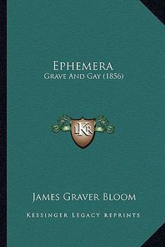 Paperback Ephemera: Grave And Gay (1856) Book
