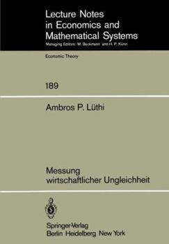 Paperback Messung Wirtschaftlicher Ungleichheit [German] Book