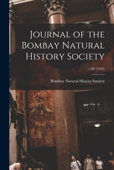 Journal of the Bombay Natural History Society; v.89
