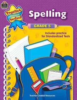 Paperback Spelling, Grade 5 Book