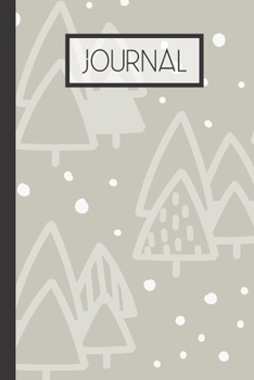 Paperback Journal: Winter Trees Lined 120 Page Journal (6"x 9") Book