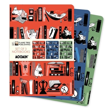 Moomin Bookshelves Set of 3 Standard Notebooks (Standard Notebook Collection)