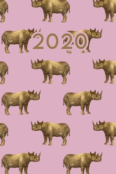 Paperback 2020: Dated Goal Planner Focus Weekly Monthly Rhino Book