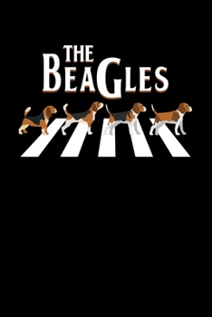 Paperback The Beagles: Lined A5 Notebook for Dog Journal Book