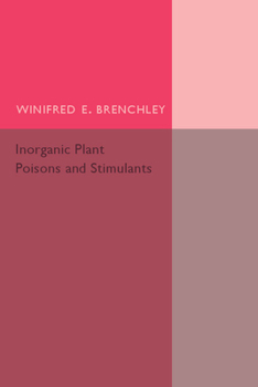 Paperback Inorganic Plant Poisons and Stimulants Book