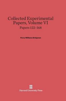 Hardcover Collected Experimental Papers, Volume VI: Papers 122-168 Book