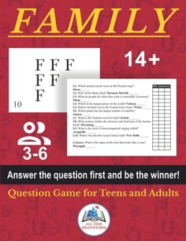 Paperback Answer First: A Family Question Game for Teens and Adults Book