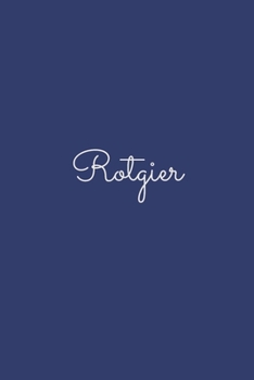 Rotgier: notebook with the name on the cover, elegant, discreet, official notebook for notes, dot grid notebook,