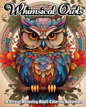 Paperback Whimsical Owls: A Stress-Relieving Adult Coloring Adventure Book