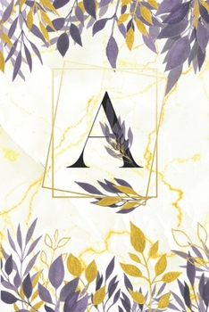 A: Daily Planner - Letterr A Monogram Planner - Great Letter A Gift