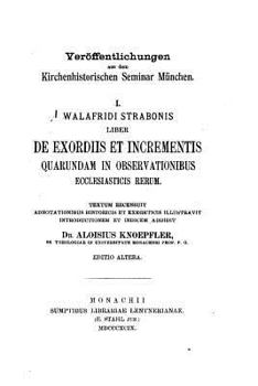 Paperback Walafridi Strabonis liber De exordiis et incrementis [Latin] Book