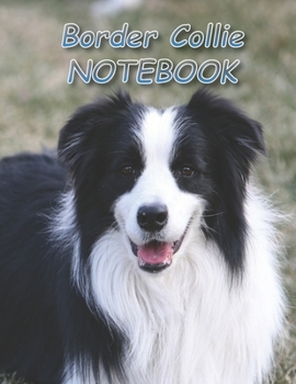 Paperback Border Collie NOTEBOOK: notebooks and journals 110 pages (8.5"x11") Book
