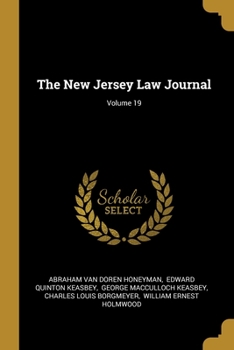 Paperback The New Jersey Law Journal; Volume 19 Book
