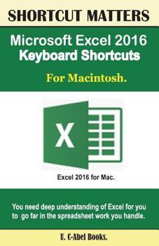 Paperback Microsoft Excel 2016 Keyboard Shortcuts For Macintosh Book