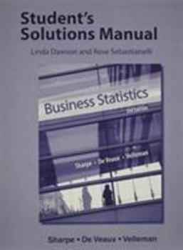 Paperback Student's Solutions Manual for Business Statistics Book