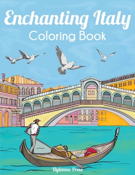 Paperback Enchanting Italy Coloring Book