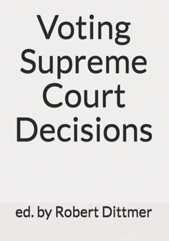 Paperback Voting Supreme Court Decisions Book
