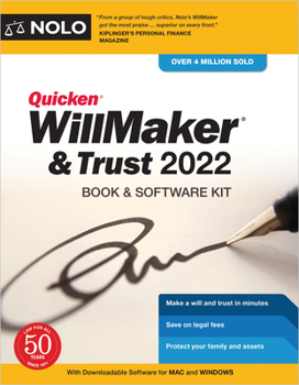 Paperback Quicken Willmaker & Trust 2022: Book & Software Kit Book