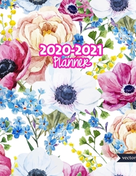 2020-2021 Planner: Two Year Calendar Organizer and Goal Journal | January 2020 - December 2021 Daily, Weekly and Monthly Planner Book with Back Sticker Expression Wall for 2 Years | Design Code 919895