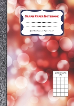Paperback Graph Paper Notebook: Quad Ruled 4x4 - 110 Pages - 7" x 10" Squared Graphing Paper * Blank Notebook * Grid Paper * Softback ...(Composition Book