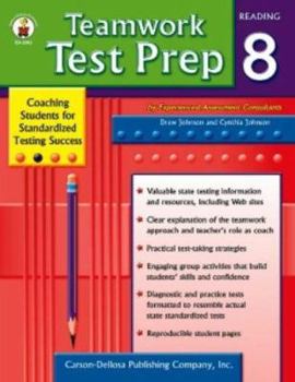 Paperback Teamwork Test Prep Grade 8 Reading Book