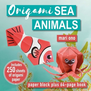 Product Bundle Origami Sea Animals: Paper Block Plus 64-Page Book