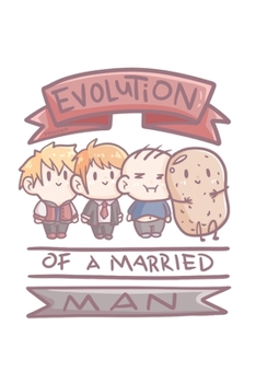 Paperback Funny Married Man Evolution Notebook: Graph Paper Journal 6x9 - 120 Pages Book