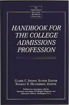 Hardcover Handbook for the College Admissions Profession Book