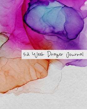 52 Week Prayer Journal: with Prompts for Women to Write in - Pink Ink Swirl