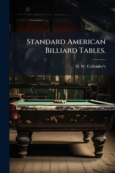 Paperback Standard American Billiard Tables. Book