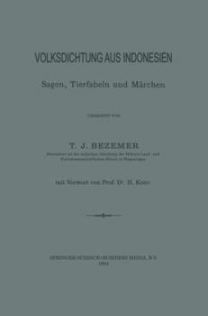 Paperback Volksdichtung Aus Indonesien: Sagen, Tierfabeln Und Märchen [German] Book
