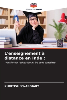 Paperback L'enseignement à distance en Inde [French] Book